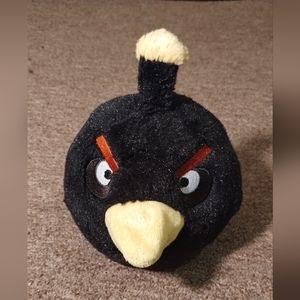 Angry Birds Black Bird Crow  Plush Toy 6” Stuffed No Sound Stuffed Animal Doll